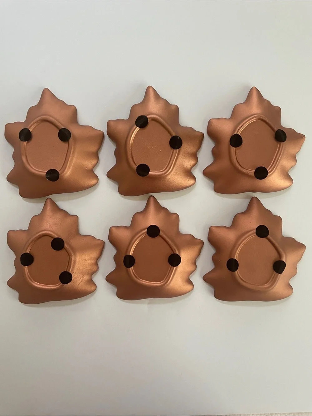 Pier 1 Ceramic Maple Leaf Dishes (Set of 6)